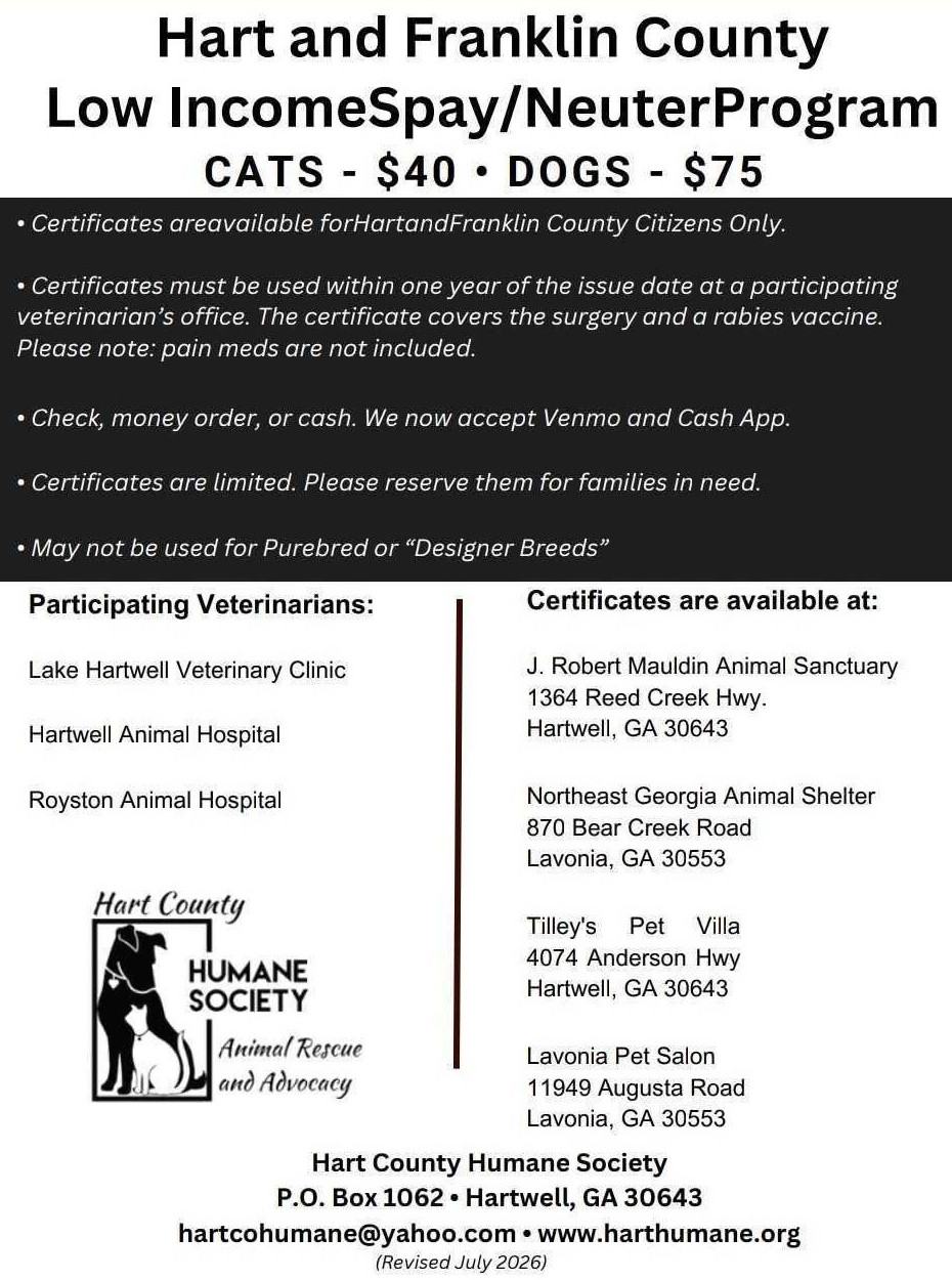 Spay/Neuter Flyer