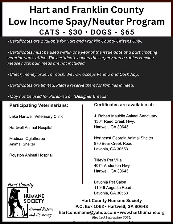Spay/Neuter Flyer